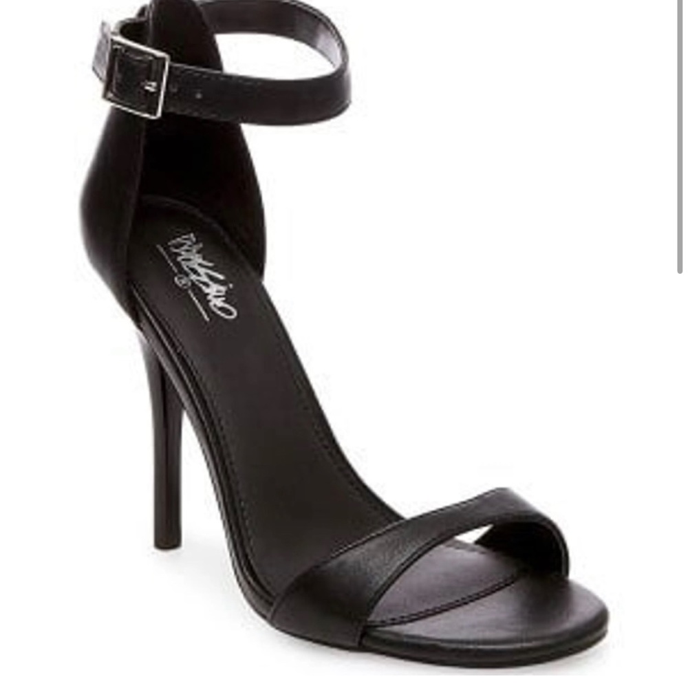 Mossimo Stiletto Black Strap Heels